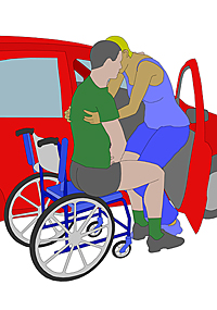 Leichterer Einstieg - Einstiegshilfe / Rollstuhlrampe am Auto!